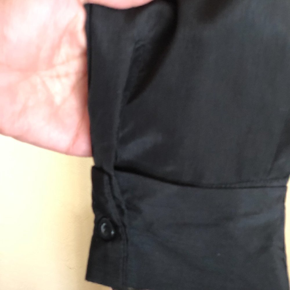 Nasty Gal Back in Black Tie shirt S - Picture 6 of 13